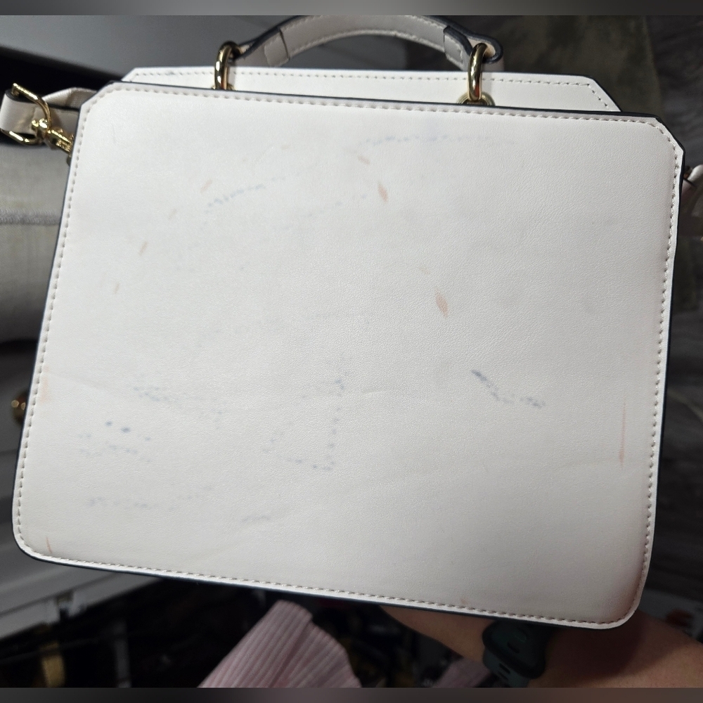Steve Madden Bevelyn Small Satchel bag Eggshell White Color - Picture 4 of 9